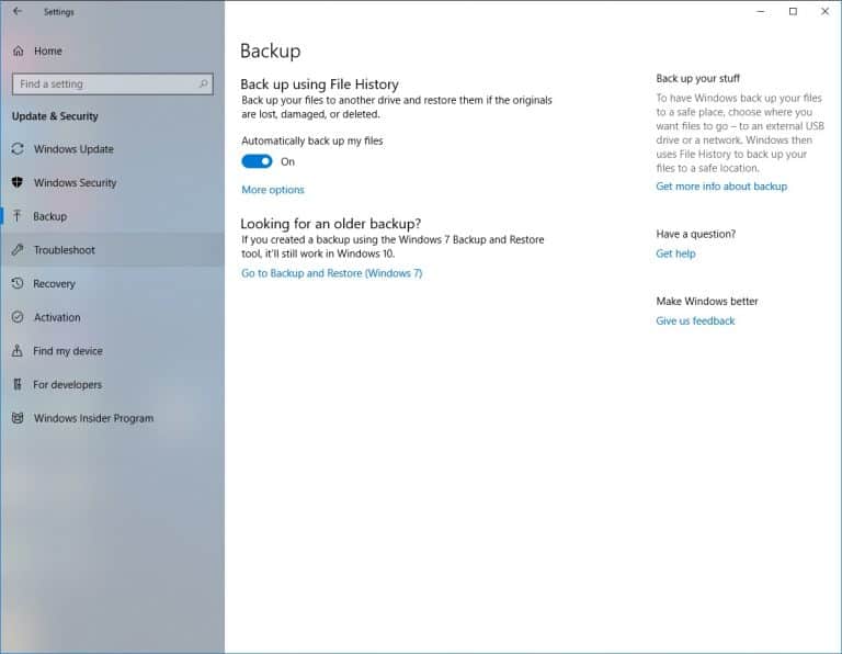 Here's Why You Should Be Using Windows 10 File History