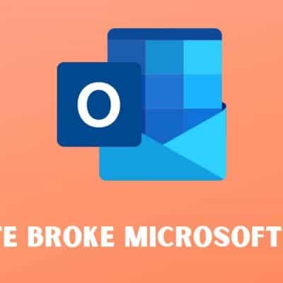 An Update Broke Microsoft Outlook