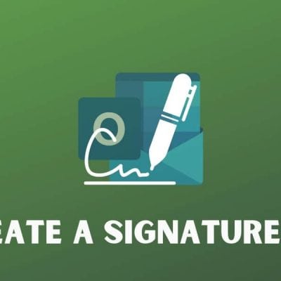 How to Create a Signature in Outlook